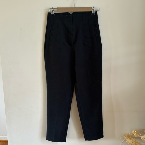 Zara Black Pants with a High Waist - Picture 2 of 3
